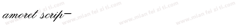 amoret scrip字体转换